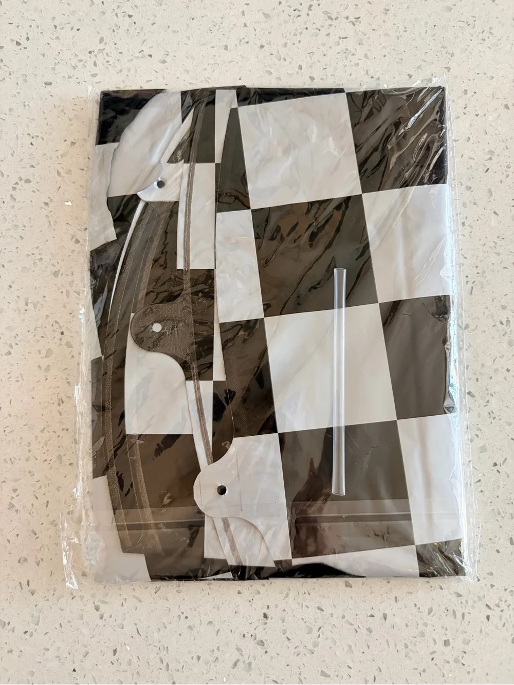New 40” Checkered 3 Birthday Balloon